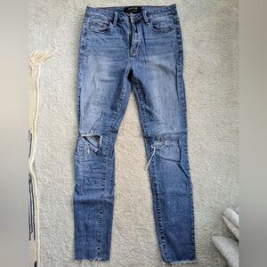 DSTLD Ripped High Rise Skinny Jeans